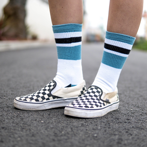 MERGE4 Haven Knit Classic Crew Sock White